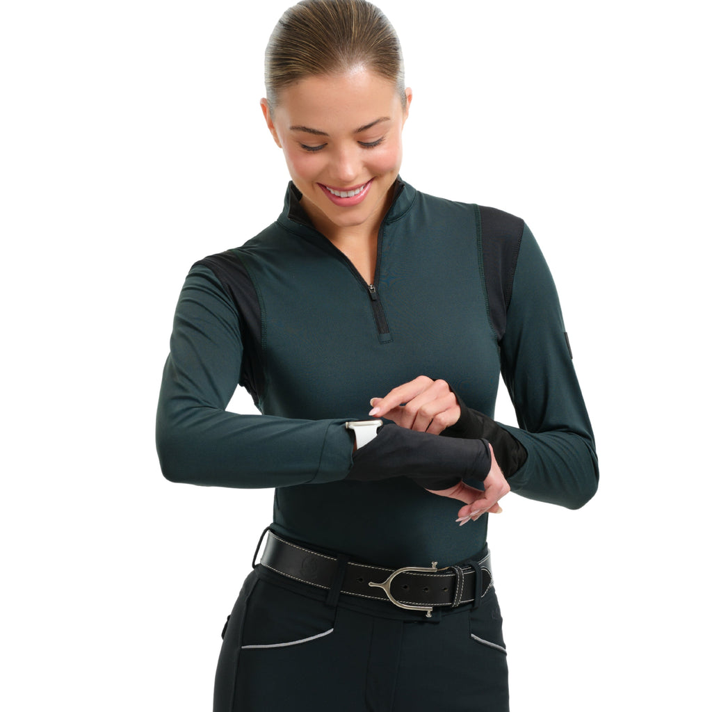 R.J. Classics Ladies Dylan 1/4 Zip Top - Magical Forest