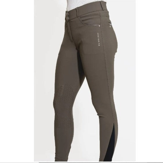 KL Select Gabrielle Knee Patch Breech | Truffle w/ Copper