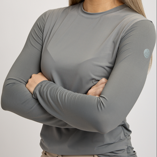 TKEQ GlobeTrot Performance Top - Nickel