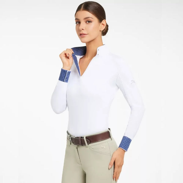 R.J. Classics Tori Long Sleeve Show Shirt | Navy Bits