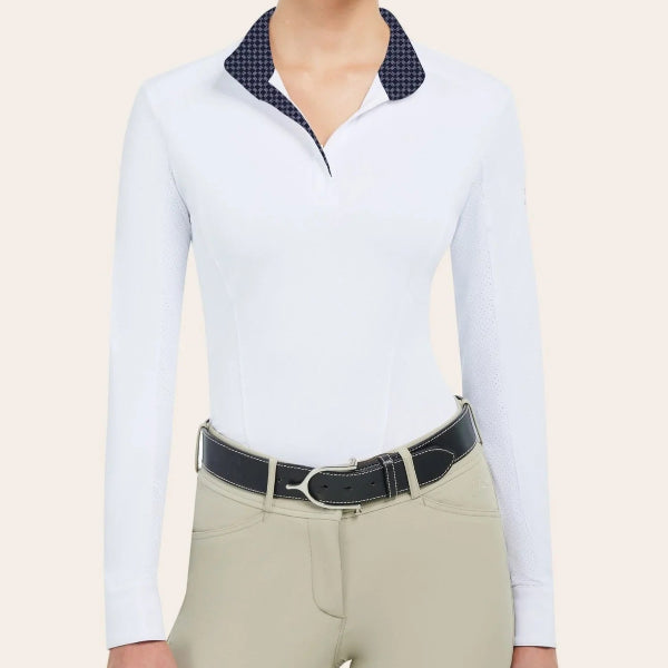 R.J. Classics Ladies Tori Long Sleeve Show Shirt | Geo Floral