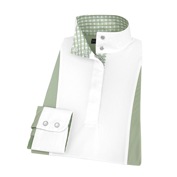 Essex Classics Ladies Sage Green “Luna II” Long Sleeve Show Shirt