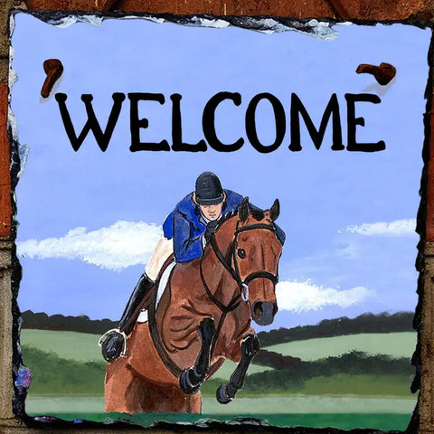 Hunter Jumper Hanging Slate Tile