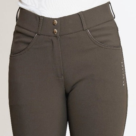 KL Select Gabrielle Knee Patch Breech | Truffle w/ Copper