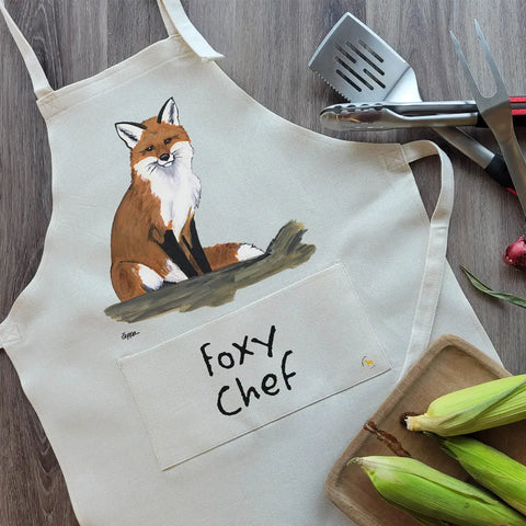 Sitting Fox Chef's Apron