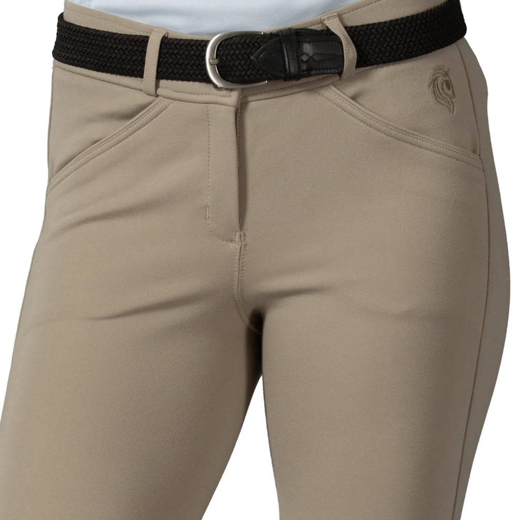 Equinavia Astrid Womens Silicone Knee Patch Breeches - Tan/Tan