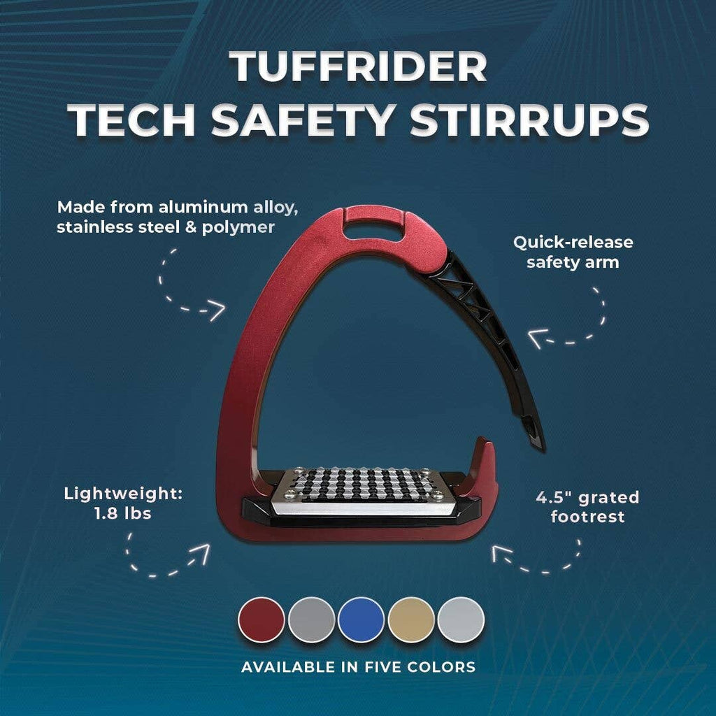 TuffRider Tech Safety Stirrups-1.8lbs