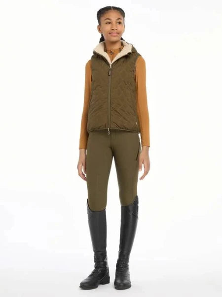 LeMieux Young Rider Eloise Reversible Winter Vest | Alpine