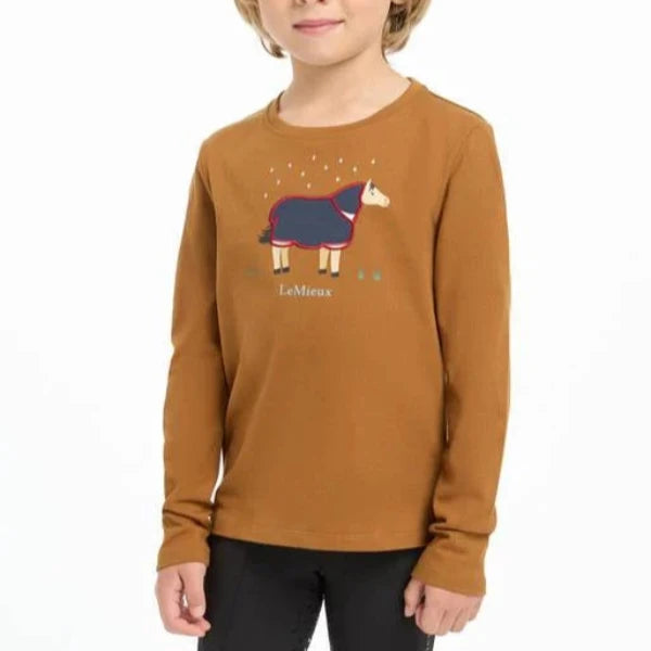 LeMieux Mini Jessie Long Sleeve Top Ginger