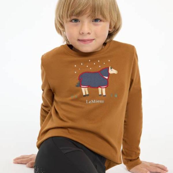 LeMieux Mini Jessie Long Sleeve Top Ginger