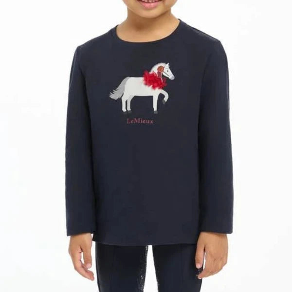 LeMieux Mini Jessie Long Sleeve Top Navy