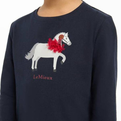 LeMieux Mini Jessie Long Sleeve Top Navy
