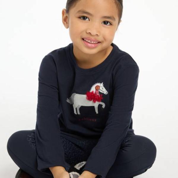 LeMieux Mini Jessie Long Sleeve Top Navy