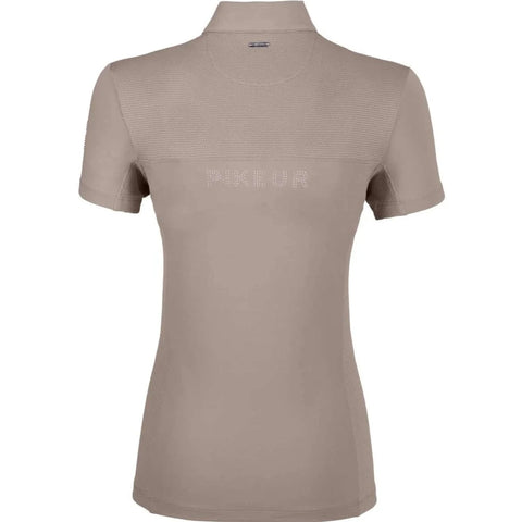 Pikeur Ladies Training Shirt Zip Shirt - Greige