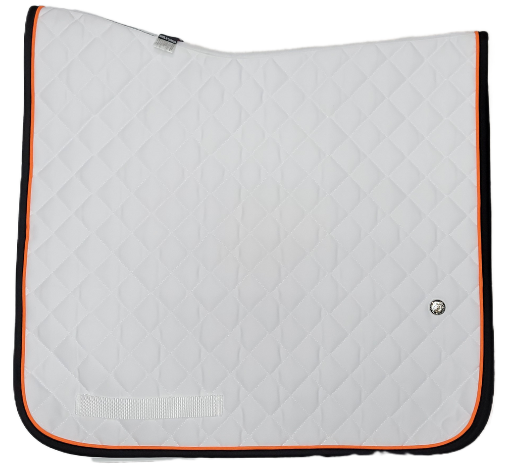 Ogilvy Dressage Pony Baby Pad - White/Orange/Black