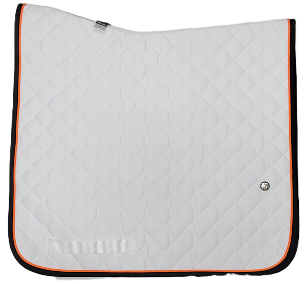 Ogilvy Dressage Pony Baby Pad - White/Orange/Black