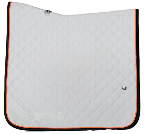 Ogilvy Dressage Pony Baby Pad - White/Orange/Black