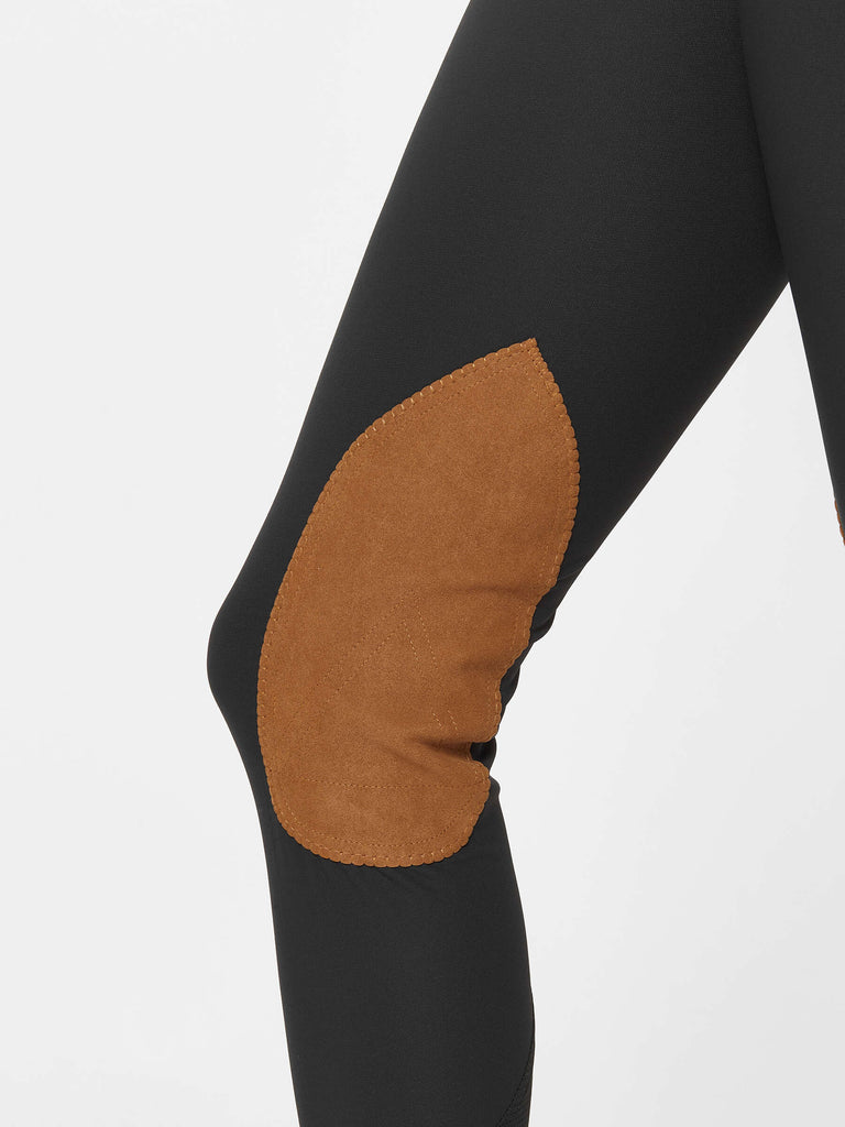 Royal Highness Ladies Meryl Knee Patch Breech | Black