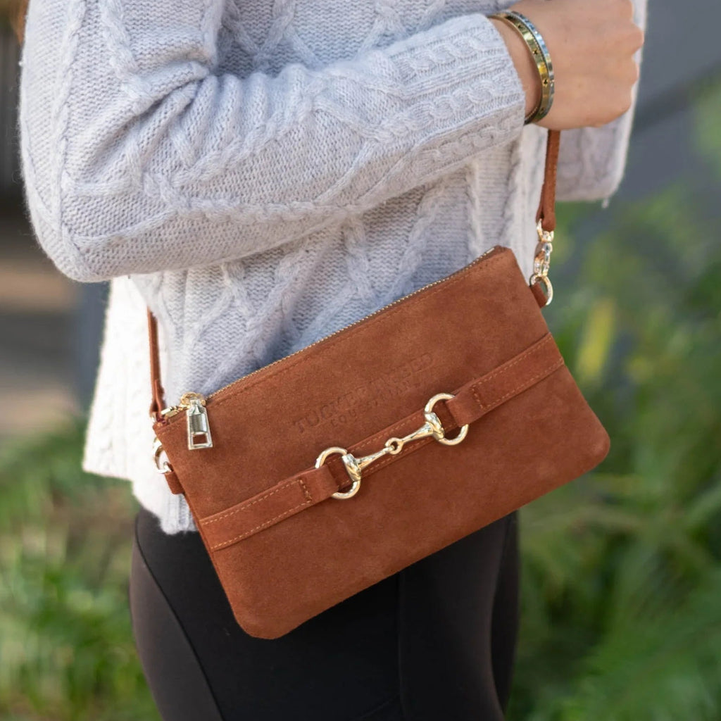 Tucker Tweed Wellington Wristlet Suede Edition