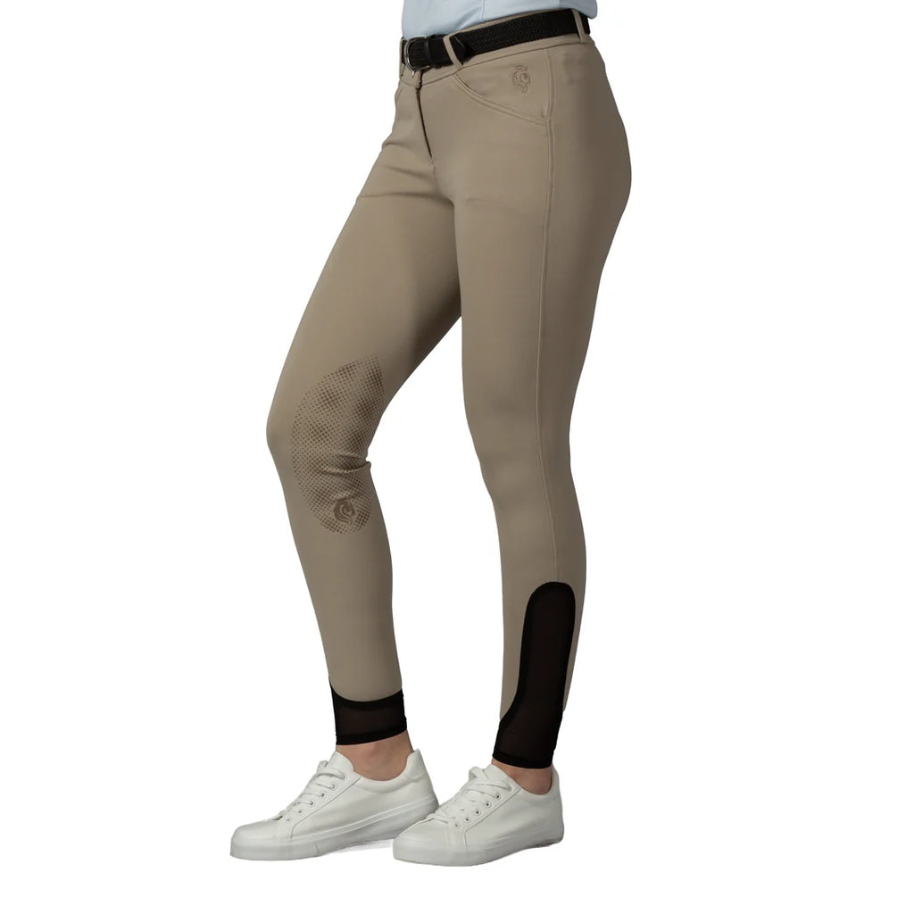 Equinavia Astrid Womens Silicone Knee Patch Breeches - Tan/Tan