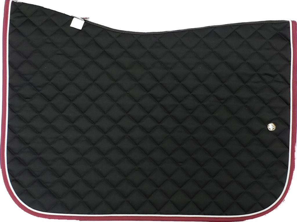 Ogilvy Jump Pony Baby Pad - Black / White / Burgundy
