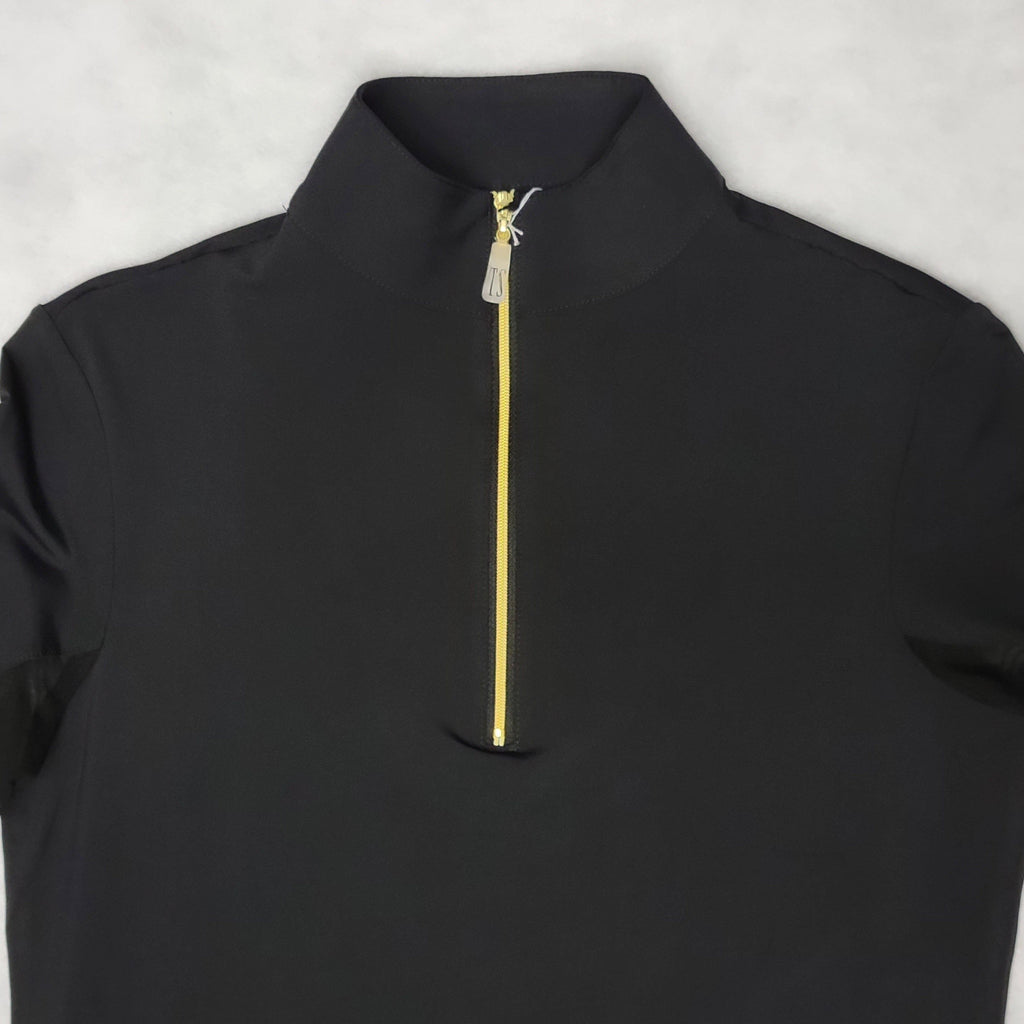 Tailored Sportsman IceFil Long Sleeve Riding Shirt - Black w/Gold Zipper
