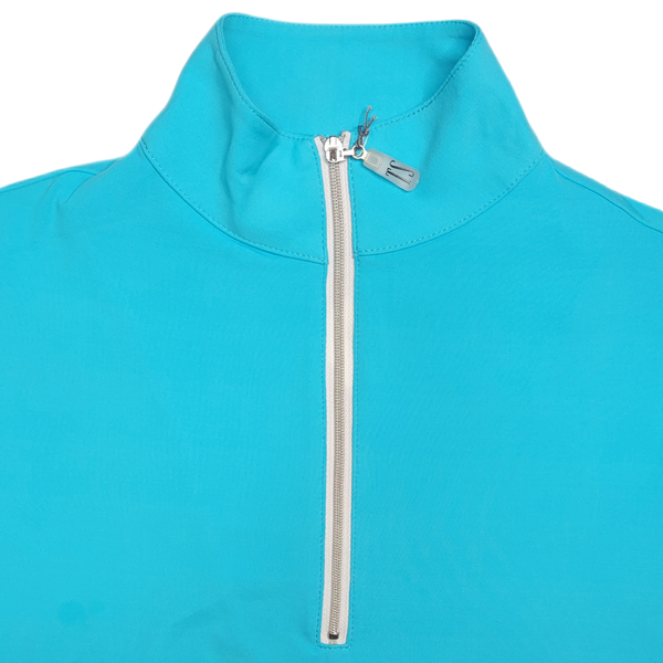 Tailored Sportsman IceFil Sleeveless Riding Shirt - Aquamarine w/ Silver Zipper