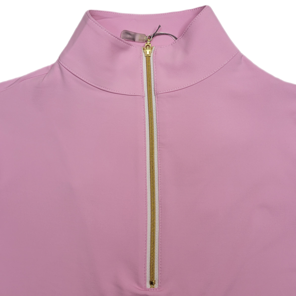 Tailored Sportsman IceFil Short Sleeve Riding Shirt - Eye Candy w/ Gold Zipper