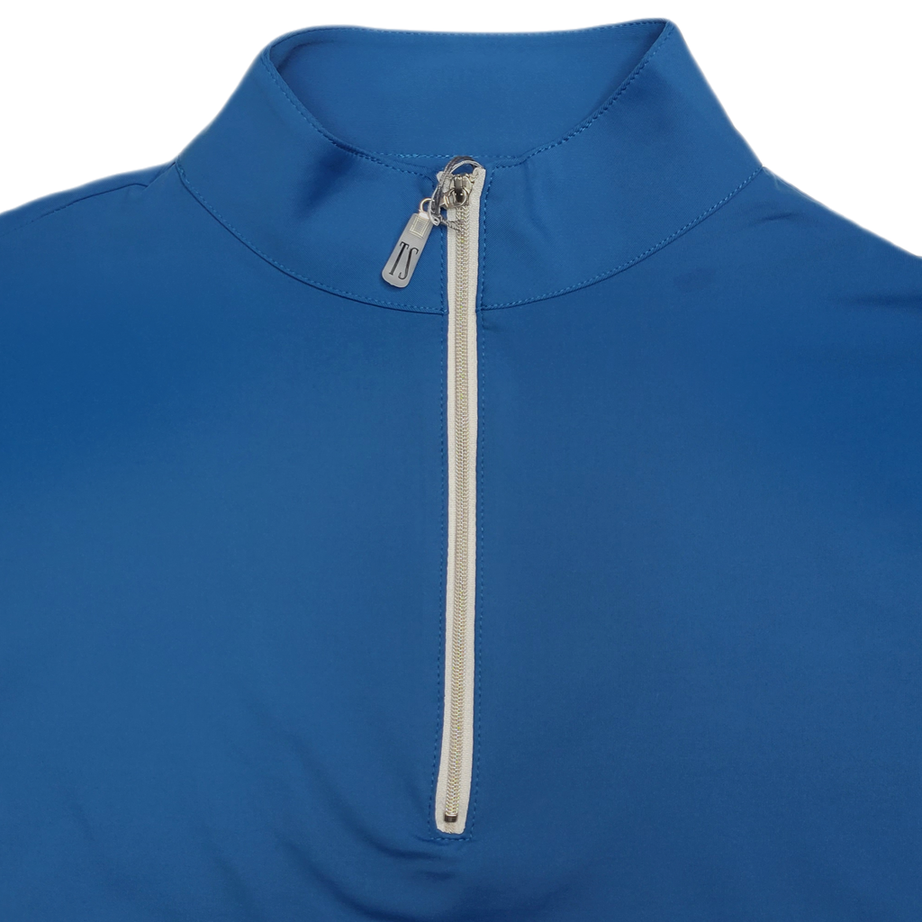 Tailored Sportsman IceFil Short Sleeve Riding Shirt - Puerto Vallarta w/ Silver Zipper