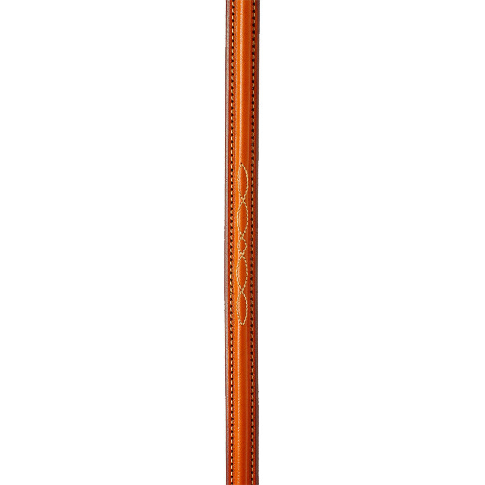 Edgewood Fancy-Stitched Raised Leather Laced Reins 5/8"