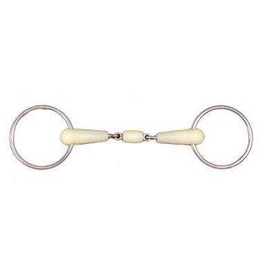 Double Jointed Loose Ring w/ Roller Happy Mouth Bit