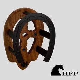 Horsefare Brass Horseshoe Bridle Bracket