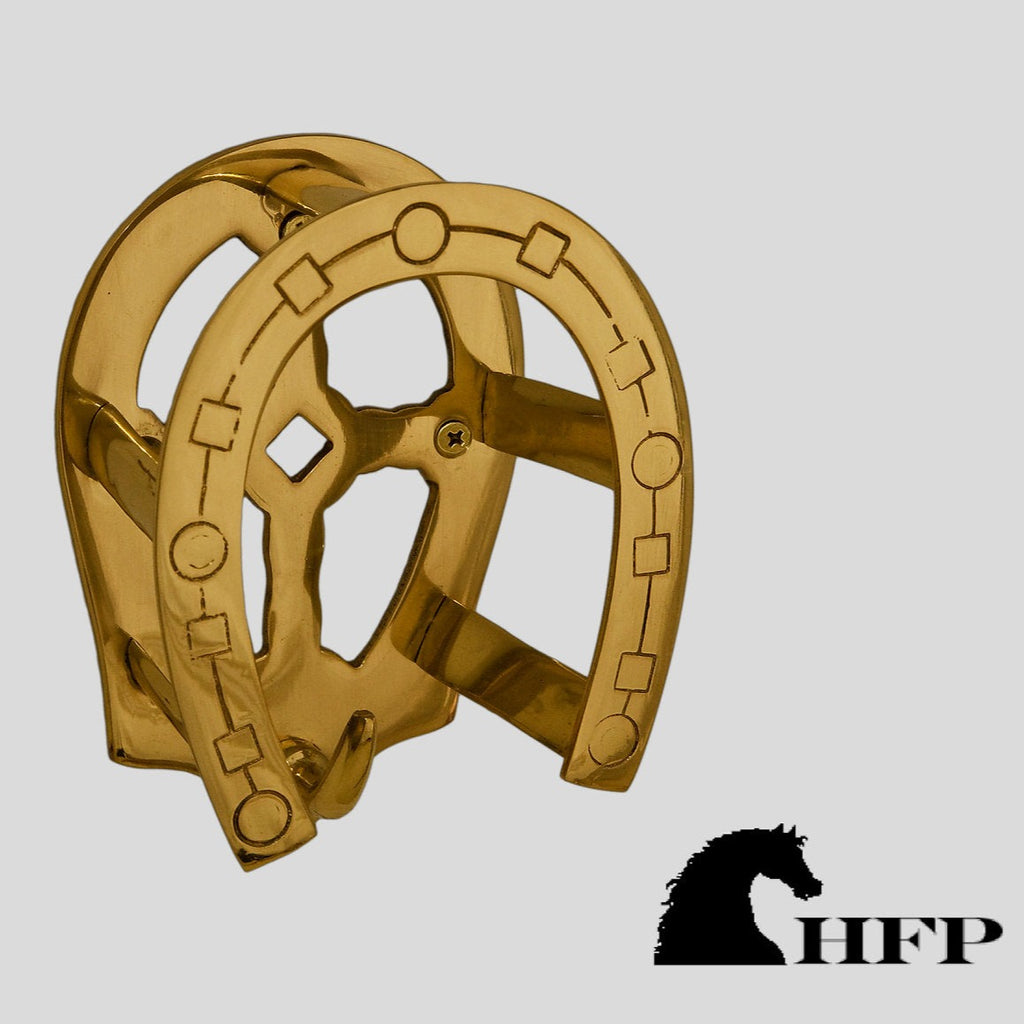 Horsefare Brass Horseshoe Bridle Bracket