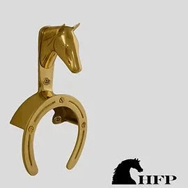 Horsefare Brass Horsehead Bridle Bracket
