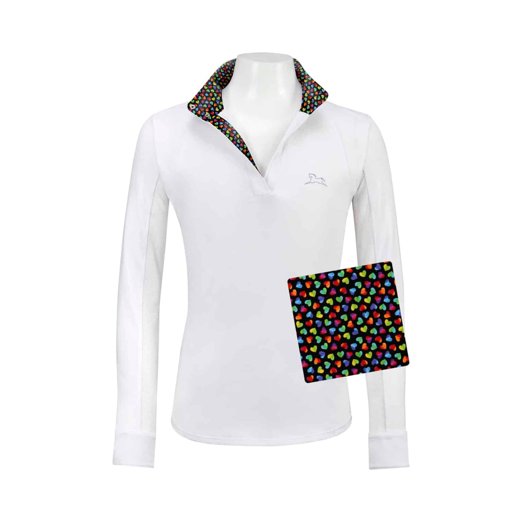 R.J. Classics Girl's Maddie 37.5 Show Shirt | Ombre Hearts