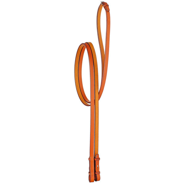 Edgewood 1/2" Plain Flat Leather Reins - Full Size