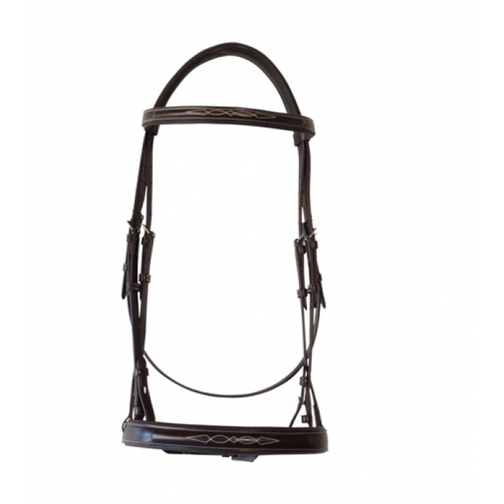 Royal Highness Wide Fancy Stitch Italian Leather Bridle