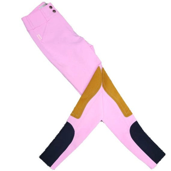 Tailored Sportsman Trophy Hunter Sock Bottom Breeches - Eye Candy w/Tan Patch
