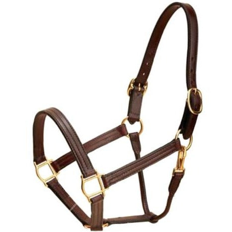 Tory Leather Triple Stitched Leather Halter