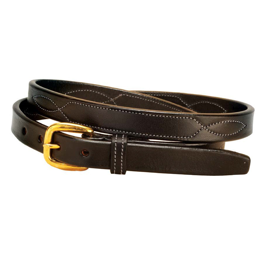 Tory Leather 3/4" Nameplate Belt