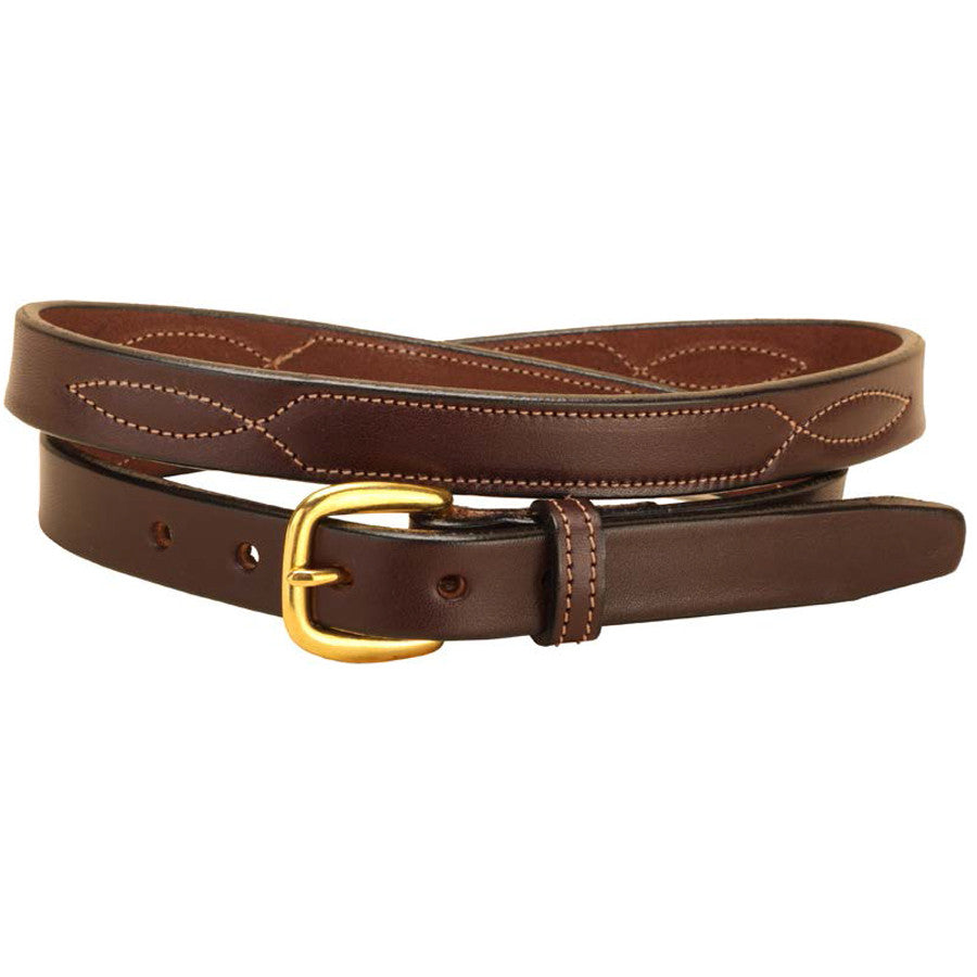 Tory Leather 3/4" Nameplate Belt