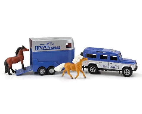 Breyer Farms™ Land Rover® and Tag-A-Long Horse Trailer - 59216