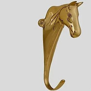 Brass Horsehead Hook 5.5"