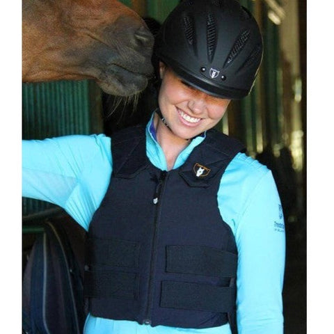Tipperary RIDE-LITE Adult Protective Horse Riding Vest - Black